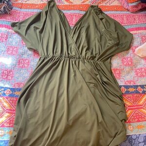 Olive green dress